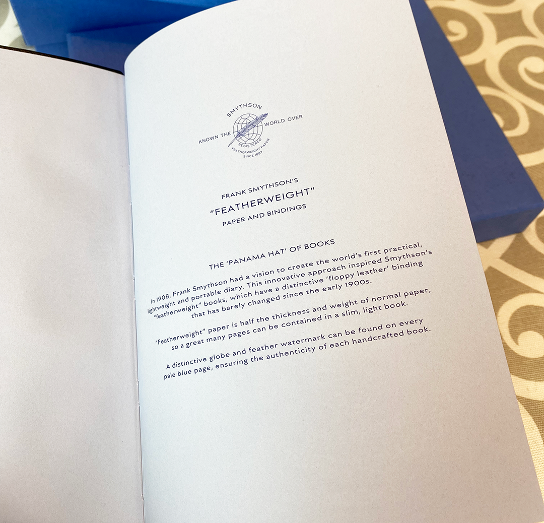 Smythson of Bond Street Soho Notebook in Panama