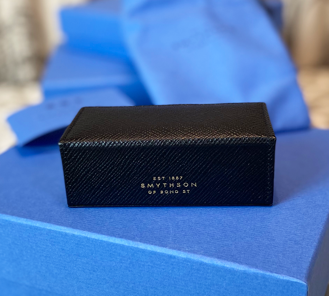 Smythson of Bond Street Mini Cufflink Box