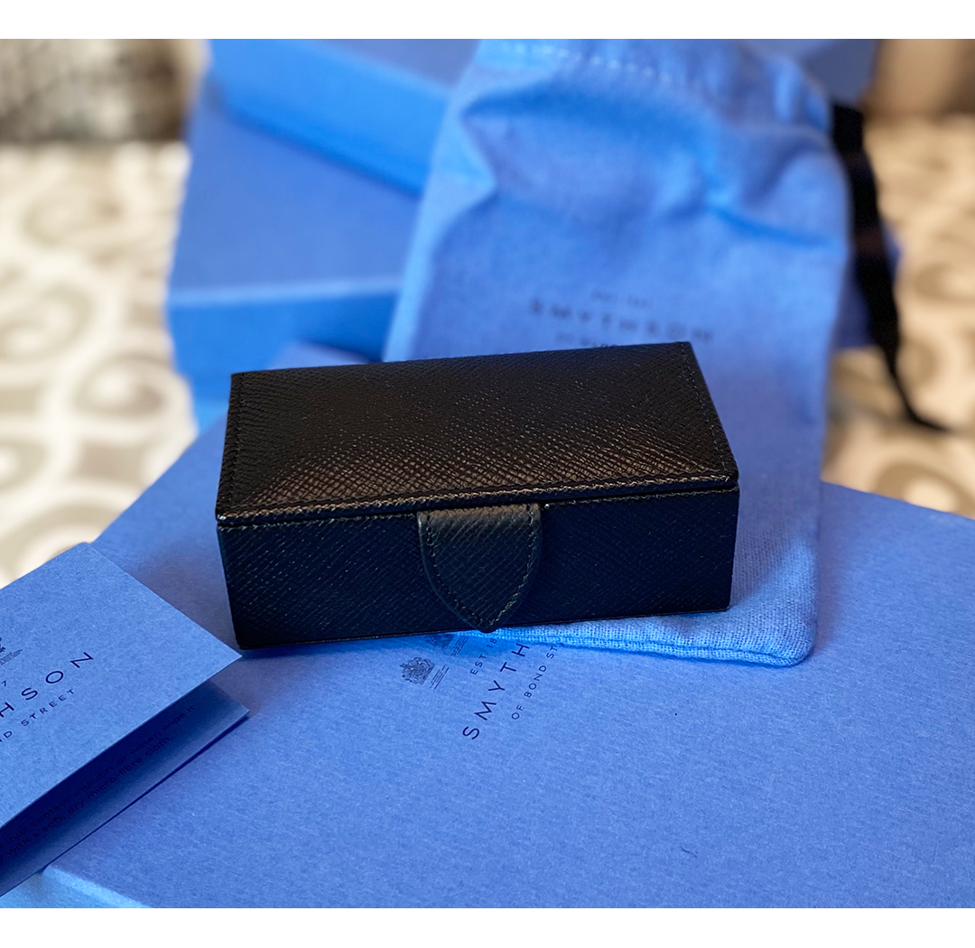 Smythson of Bond Street Mini Cufflink Box