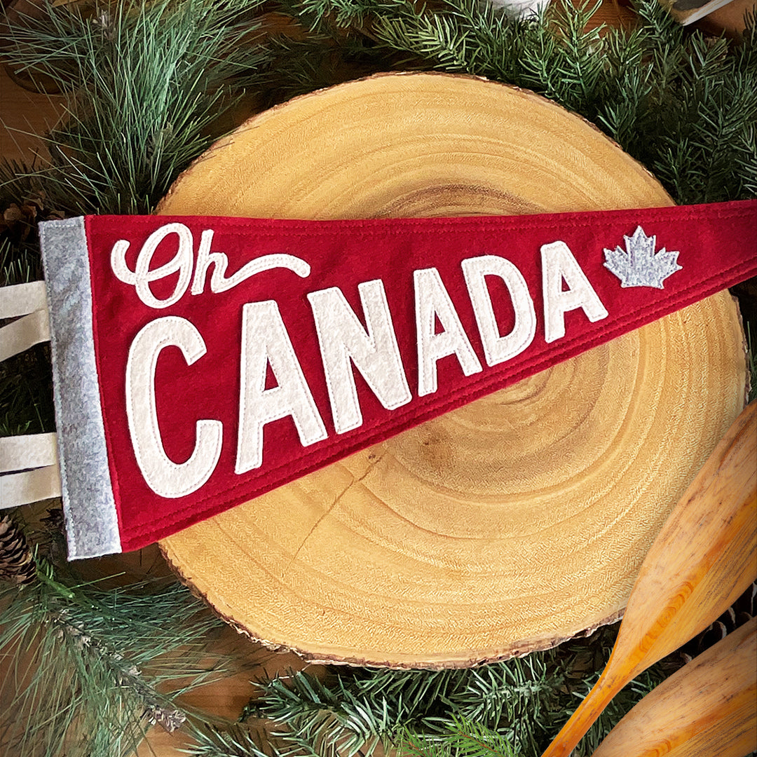 Canadiana Wool Felt Pennant