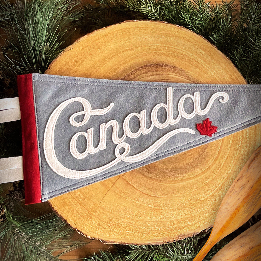 Laurier Wool Felt Pennant