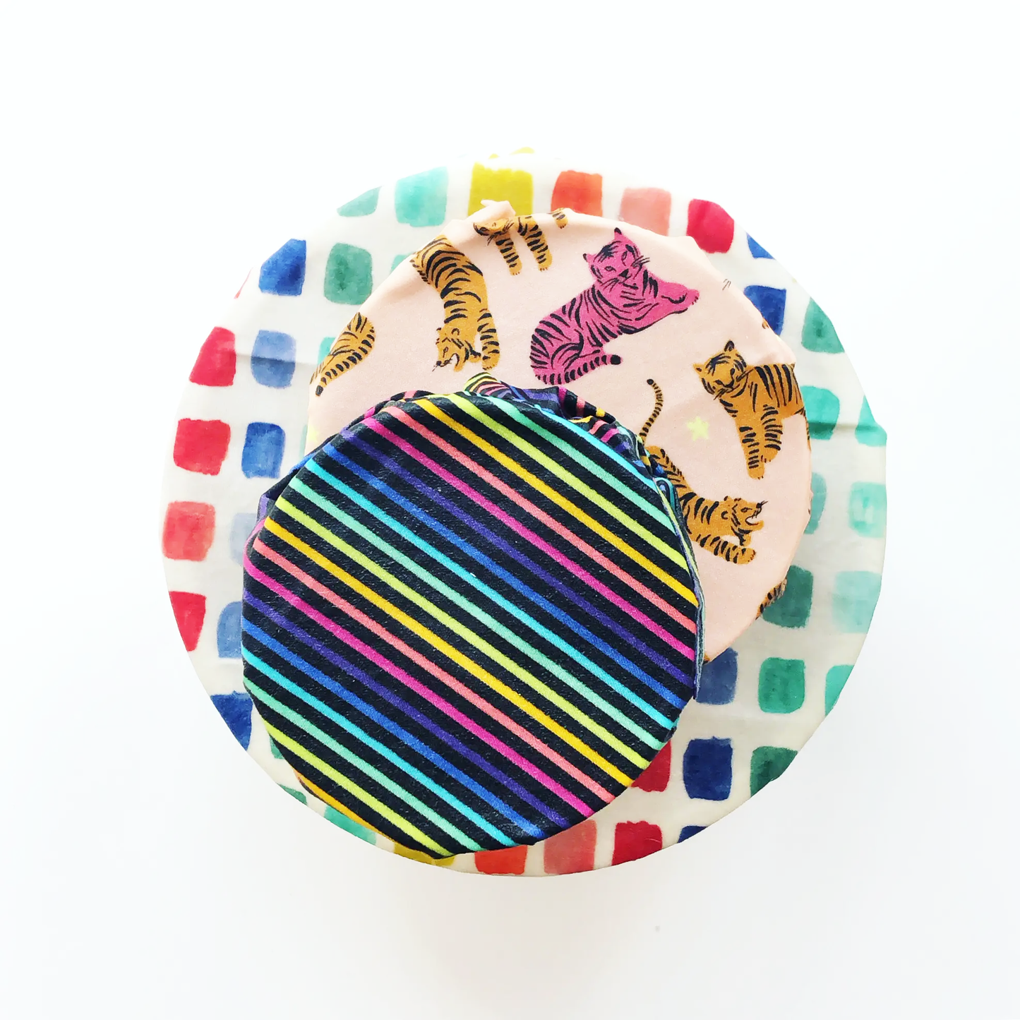 Beeswax & Cotton Food Wraps – Variety Pack of 3