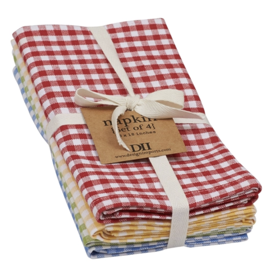 Farmhouse Gingham Check Napkins