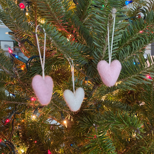 Darling Felt Ornaments - Stars and Hearts