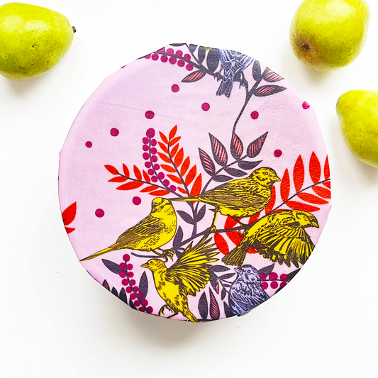 Beeswax & Cotton Food Wrap – Birds, Extra Large