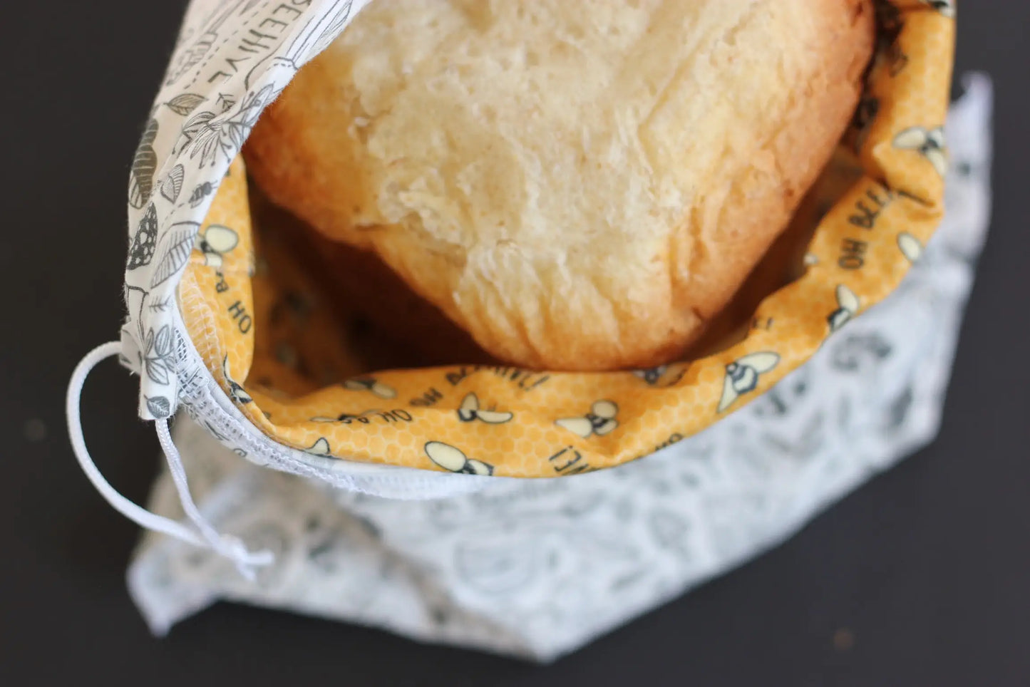 Beeswax & Cotton Drawstring Bread Bag