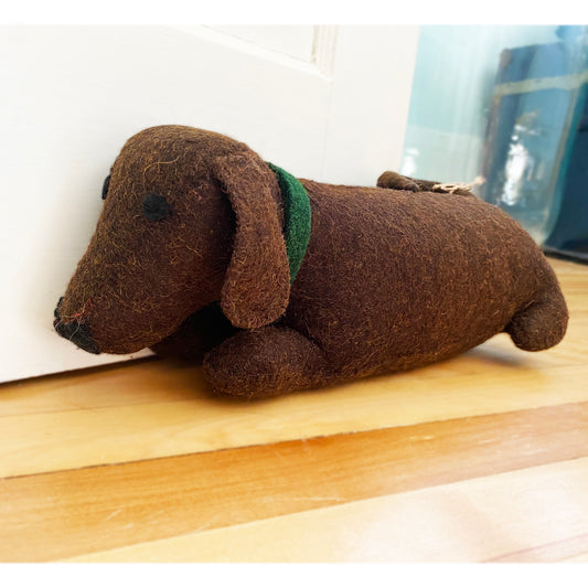 Darling Dachshund Doorstop