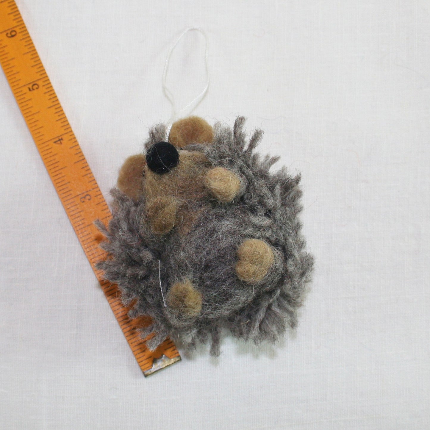 Handmade Felted Christmas Ornaments - Hedgehog Edition (set of 3)